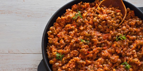 Lentilles aux poivrons et au paprika à la hongroise